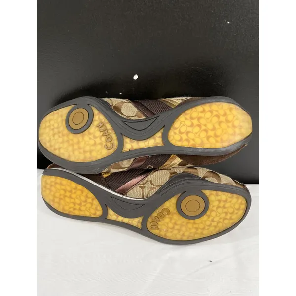 Coach Jenney Women's Brown Casual Sneakers Size 8.5M SKU 6101 - Image 7