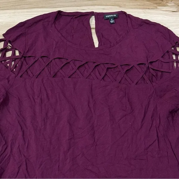 Torrid Lattice Challis Trapeze Dress Women’s XL - Image 2