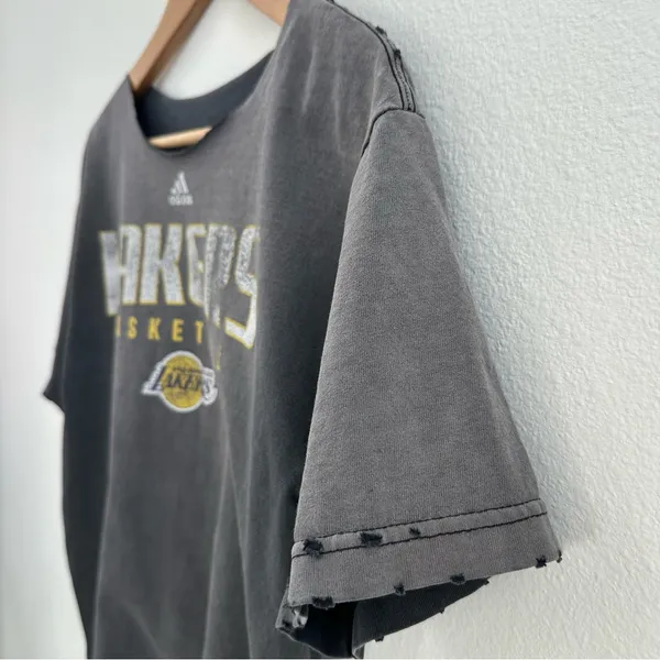 Los Angeles Lakers off the shoulder top - Image 3