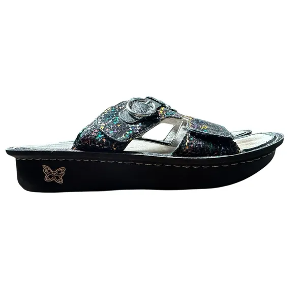 Alegria Sandals Slip On Rainbow Black Women's Size‎ EU 40, US 9 Comfort #S19-1 - Image 5