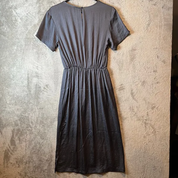 American Vintage Women's Widland Short Sleeve Dress‎ Shadow Grey Size Small - Image 6