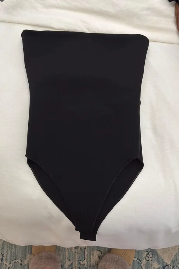 ZARA Contour Bodysuit Black - Image 3