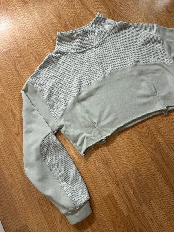 Quarter Zip Cropped POL Top - Image 6