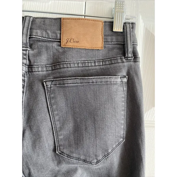 J.Crew Toothpick Skinny Jeans Womens Size 26 Grey Stretch Denim Mid Rise Pants - Image 6