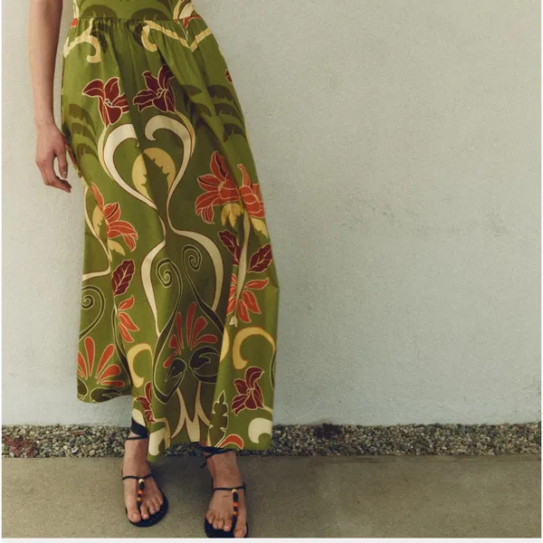 Zara Printed Midi Rio Dress - Image 5