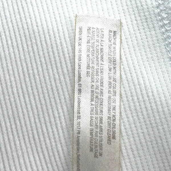 Daily Practice by Anthropologie White 1/4 Zip Cropped Sweatshirt Size L - Image 7