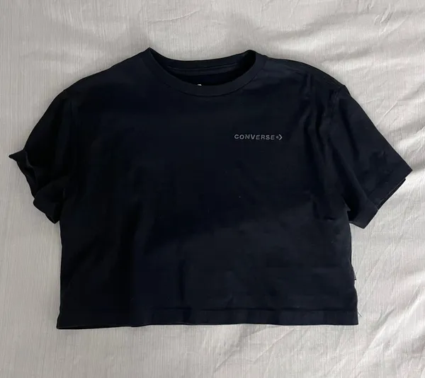 Converse Black Cropped Top - Image 3