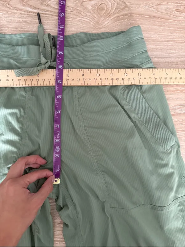 Lululemon 4 Dance Studio Mid-Rise Pant Regular Dessert Green Rare Color - Image 8