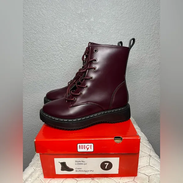 New ROUGE BURGUNDY‎ BOOTS - Image 2