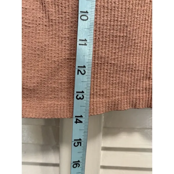 Zara Dusty Rose Tank Top Cropped‎ Size Medium Strap Soft Ribbed - Image 3
