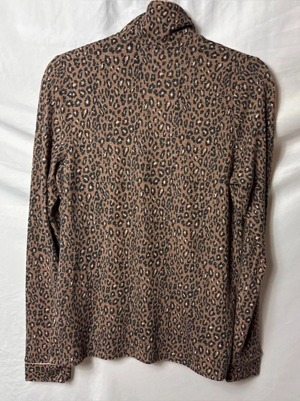 Leopard Print Long Sleeve Pajama Top - NWOT Nordstrom / Refinery - Image 3