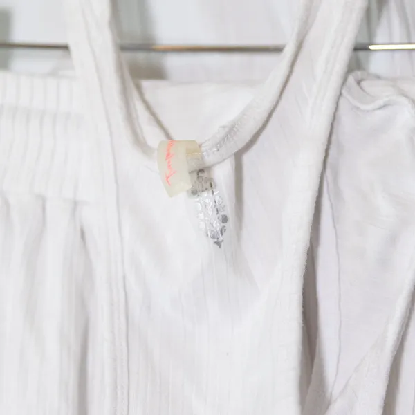 Free People x FP Movement Blissed Out Sleeveless One Piece Mini Romper White S - Image 3