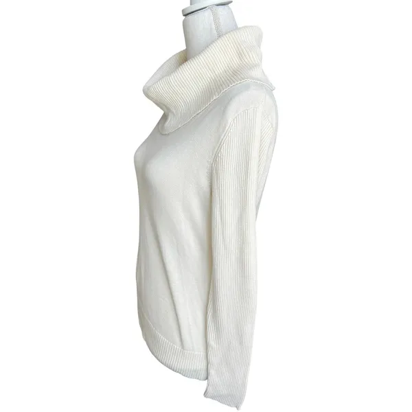 Lauren Ralph Lauren Cream Turtleneck Sweater old money preppy minimalist - Image 2
