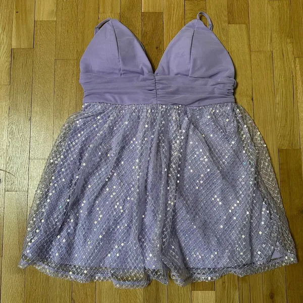 SheIn Purple sequin mini dress - Image 5
