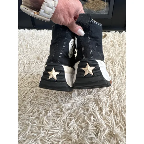 Converse Run Star Hike High‎ Top Platform Sneakers Black White 5Mens Womens 6.5 - Image 5