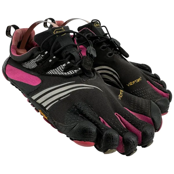 Vibram FiveFingers KMD LS Cross Training Shoes Climbing Black Pink Grey 9 - Image 2