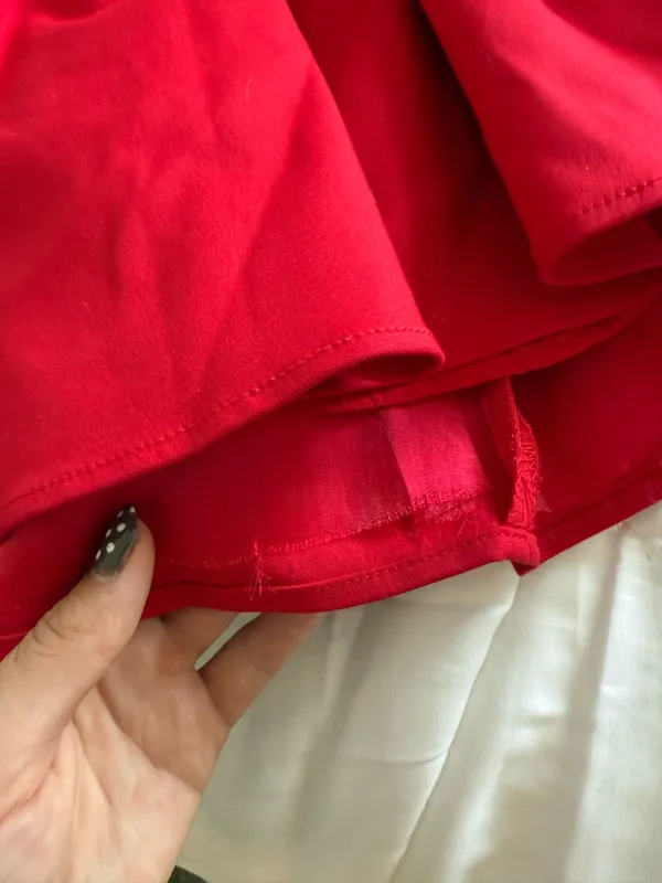 NWT Showpo Helda Mini Dress - Halter Tie Neck Corset Panel Dress in Red - Image 8