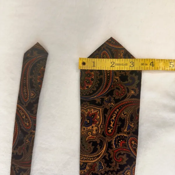 Bert Pulitzer Silk Mens Tie Multicolor Priestly Geometric Vintage Classic - Image 6