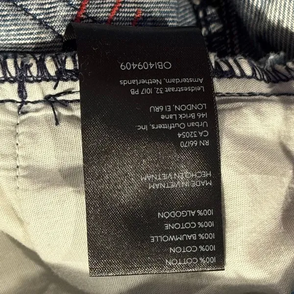 BDG Jeans Rih Extreme Baggy High Rise Y2K Streetwear Grunge 90s Indie Blue 25 - Image 5