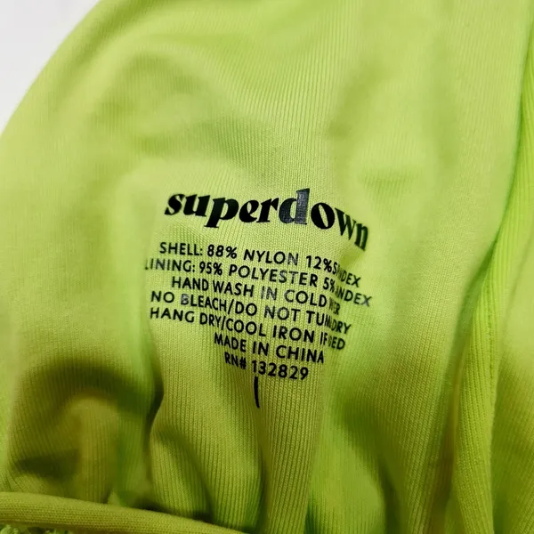 Superdown Roxy Bikini Top in Green - Image 5
