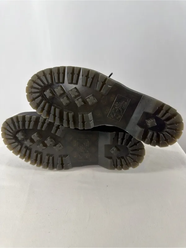 Dr. Martens Holly Women's Leather‎ Platform Shoes in Black Size 9 - Image 9