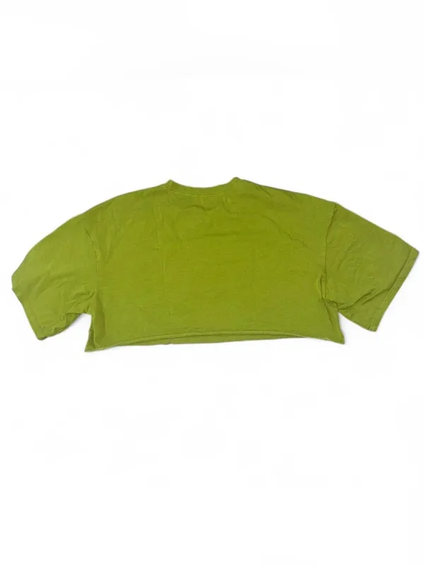 SHEIN Olive Green 'Dump Him' Cropped Graphic Tee - Image 4