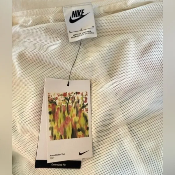 NIKE Sportswear Artist Collection Bomber Jacket Sail White Size L NEW - Image 11