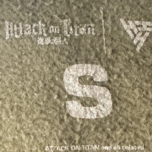 HYPLAND Attack on Titan Army Green Graphic Hoodie Size Small - Image 5