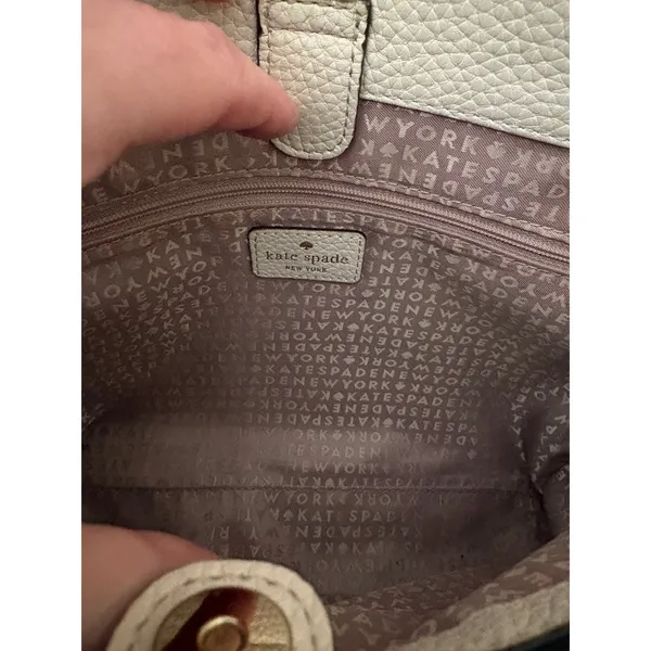 Kate Spade New York Bridge Place Chantal Bow Satchel Crossbody Bag‎ Cream - Image 11