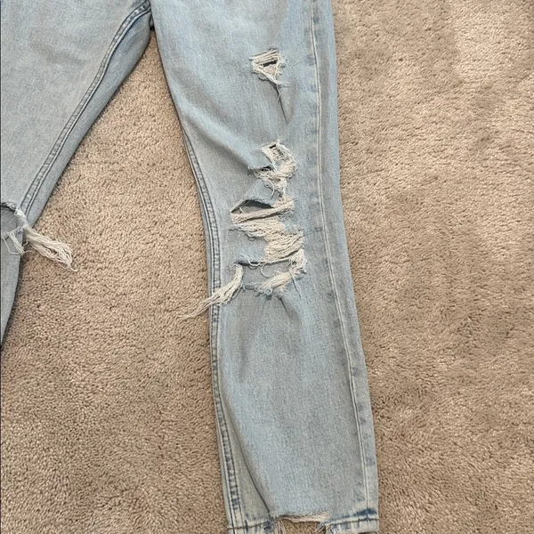 Abercrombie & Fitch Light Blue High Rise Jeans - Image 3