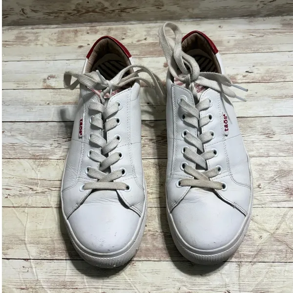 Taos Heart & Soul Lux Women's Sneakers Size 9 White Leather Casual - Image 3