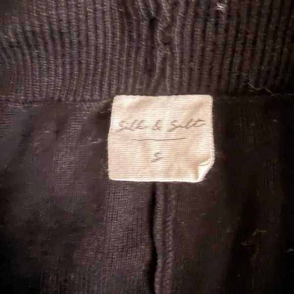 Silk & Salt Black Wide Leg Pants - S - Image 2