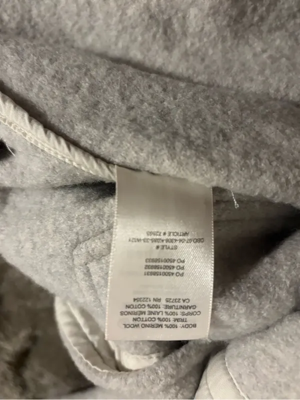 Wilfred Light Gray Button-Down Women's Shacket - Image 3