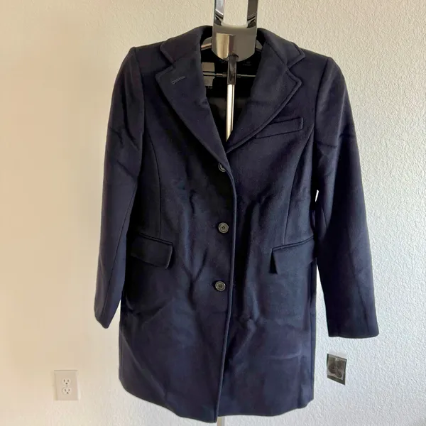 Ralph Lauren SB Wool Coat Navy - Image 4