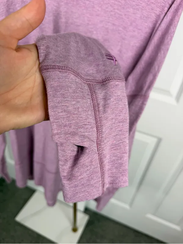 Coolibar UPF 50+ Purple Long Sleeve Sun Protection Top Size L - Image 6