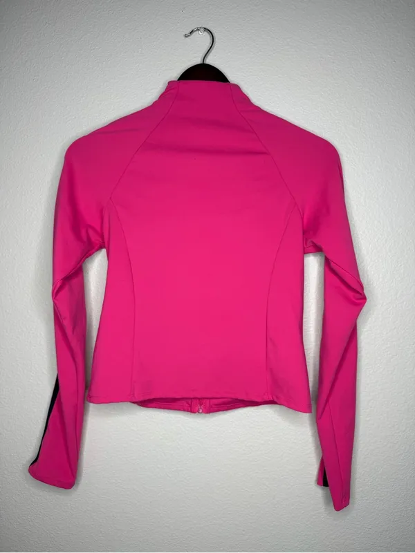 Vintage Playboy Women Pink Track Jacket Zip Up Y2K Streetwear XS - Image 4