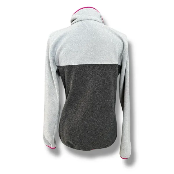 Columbia Benton Springs Half Snap Pullover Gray Heather Shark Pink Fleece Medium - Image 4