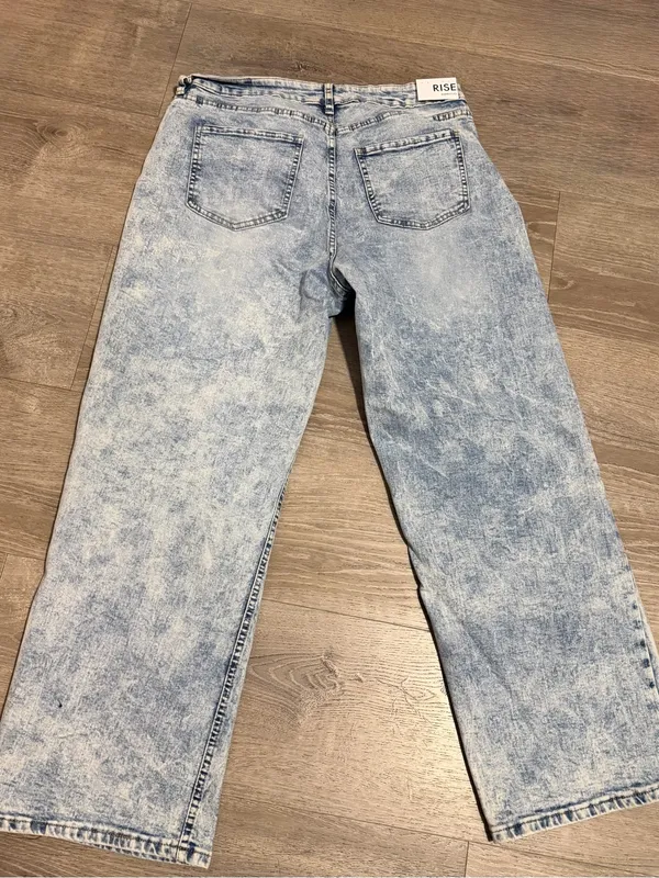 NWT Rise Apparel Co Wide Leg Acid Wash Jeans - Image 2