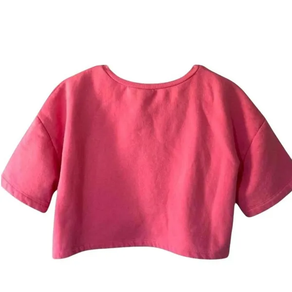 Zara Cropped Short‎ Sleeve Sweat Shirt - Image 3
