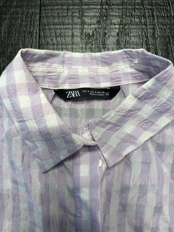 ZARA Plaid Top - Image 2