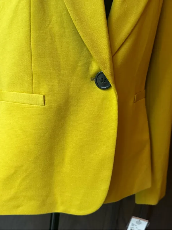 9 & Co. Women's Blazer Jacket in citrine nwt 12 - Image 5
