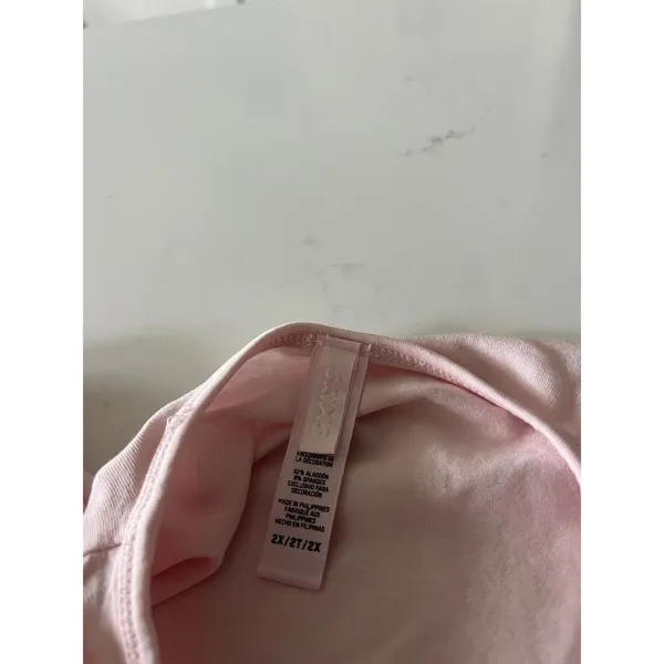 SKIMS New Vintage Crop Long Sleeve in Cherry Blossom 2X - Image 5