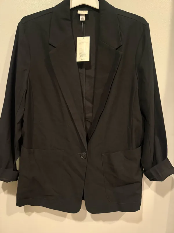 A New Day Oversized Blazer Women’s Black size XL - Image 2