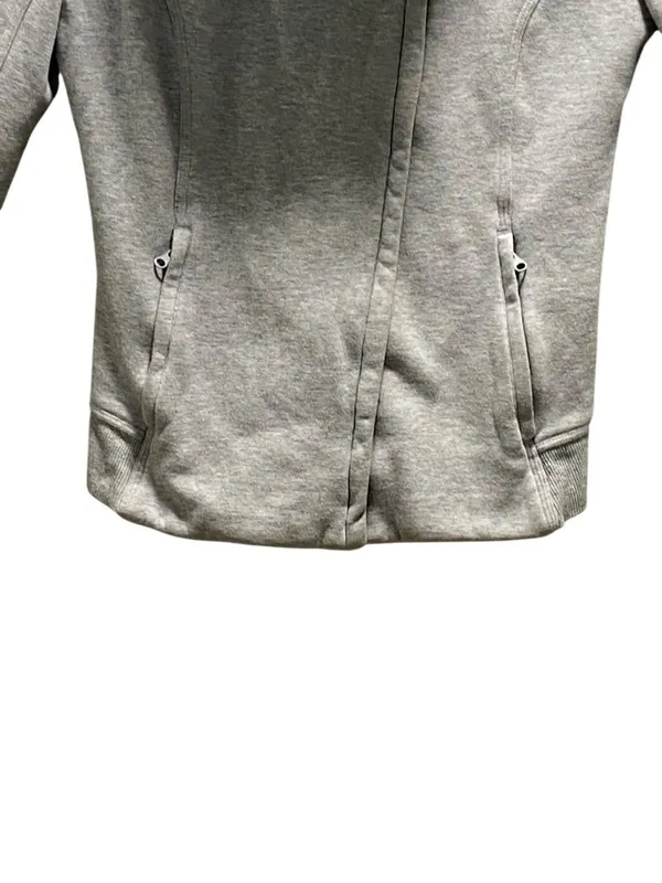 Lululemon Karmacollected Jacket Heathered Light Gray Size 10 Athleisure Workout - Image 6
