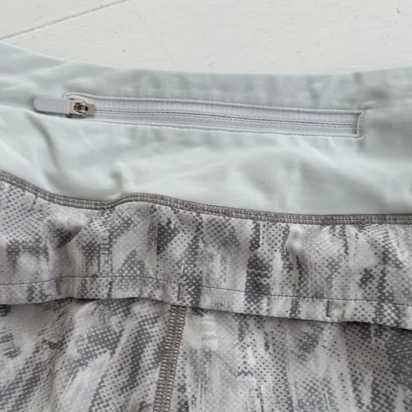 lululemon athletica Gray Patterned Athletic Shorts - Image 4