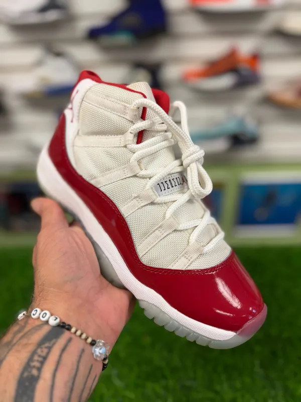 Size 6.5Y. NIKE AIR JORDAN 11 RETRO HIGH CHERRY GS -- Pre-L❤️ved - Image 2