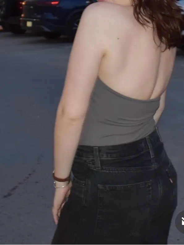 Have It All Backless Halter Top by Intimately Free People Grey - Image 4