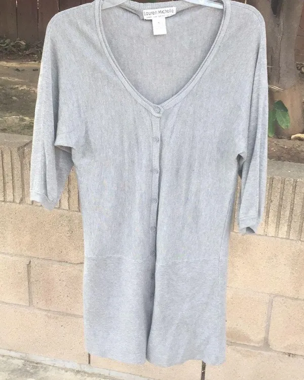💜Long grey sweater👇🏻 Size XL - Image 4