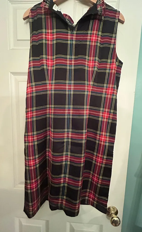 J. Crew Bow Plaid Dress - Image 4