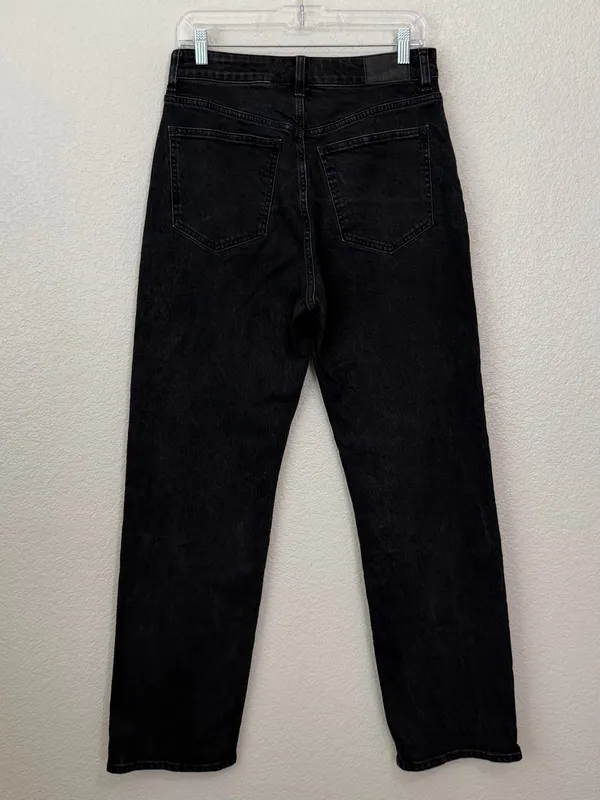 Madewell Black Curvy 90's Straight Women's Jeans, Size 29 - Image 7